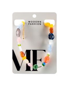 Collar piedras multicolor