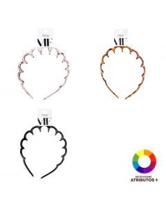 Diadema plástica estampada