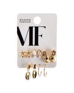 Aretes metálicos surtidos