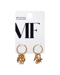 Aretes con concha y estrella