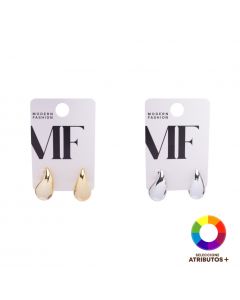Aretes metálicos surtidos