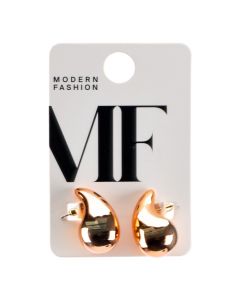 Aretes tipo gota oro rosa