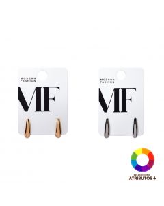 Aretes metálicos surtidos