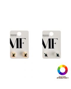 Aretes metálicos surtidos