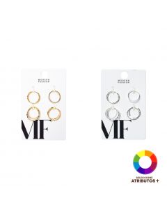 Set de anillos metálicos surtidos