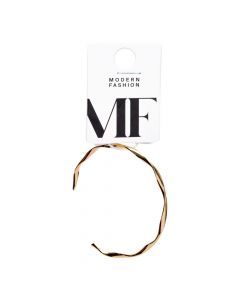 Pulsera metálica con relieve dorado