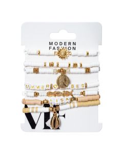 Set de pulseras plásticas surtidas