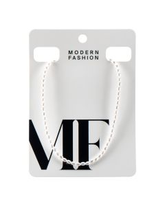 Collar plástico perlas corazón