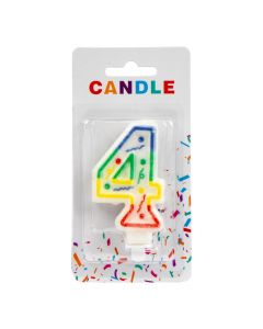 Candela escarchada número 4