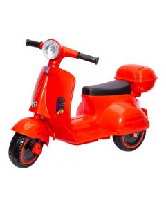 Motocicleta montable roja