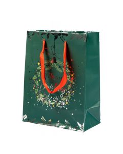 Bolsa papel navideña verde