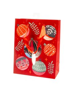 Bolsa navideña con esferas