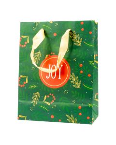 Bolsa papel navideña compacta