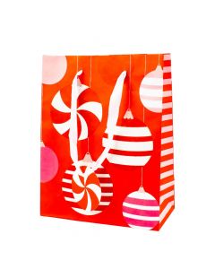 Bolsa papel navideña compacta