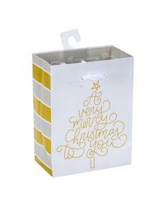 Bolsa papel navideña diseño elegante