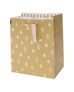 Bolsa papel navideña dorada