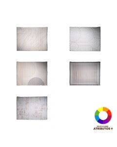 Alfombra afelpada estampada 120x160