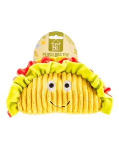 Peluche taco con textura multicolor