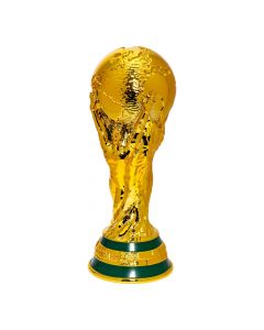 Copa mundial dorado y verde