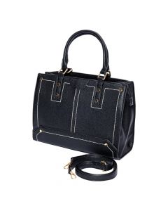 Bolso casual negro sofisticado