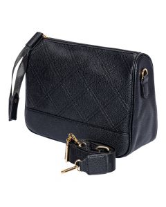 Bolso casual negro rombo