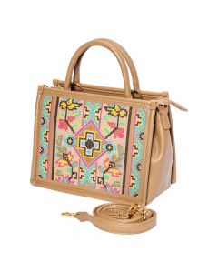 Bolso casual bordado multicolor