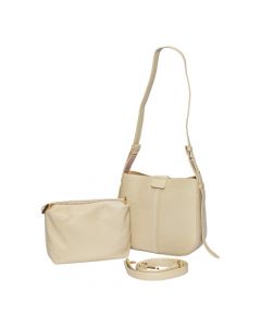 Bolso casual beige sofisticado