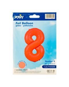 Globo metálico coral neón