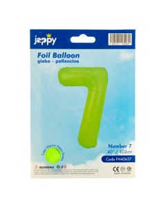 Globo metálico número 7