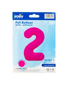 Globo metálico número 2