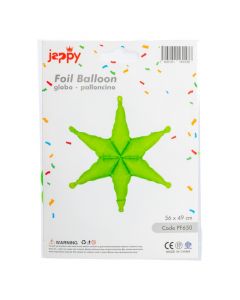 Globo estrella verde neón