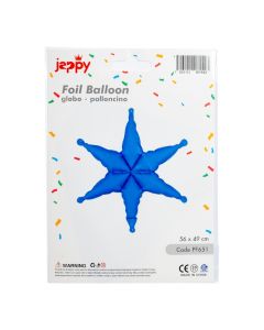 Globo estrella celeste neón