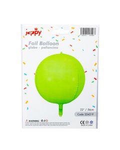 Globo metálico verde neón