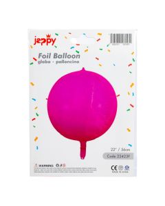 Globo redondo fucsia 22 pulgadas