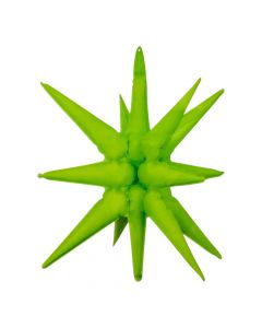 Globo metálico estrella verde