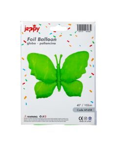 Globo metálico mariposa verde