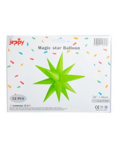 Globo estrella verde neón