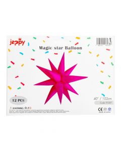 Globos Magic Star fucsia