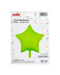 Globo estrella verde neón