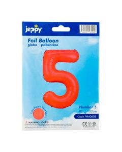 Globo metálico coral neón