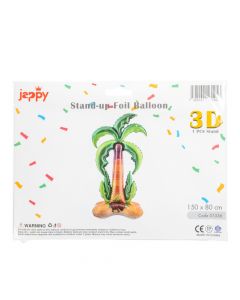 Globo metálico palmera 3D