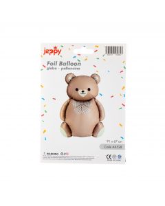 Globo metálico oso marrón