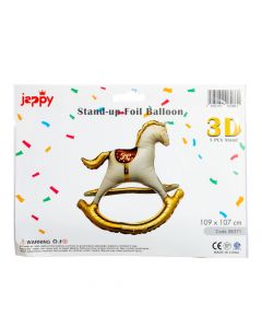 Globo metálico caballo