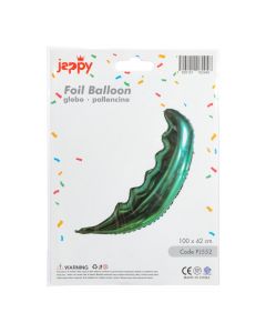 Globo metálico hoja verde