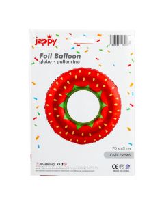 Globo metálico fresa decorativo