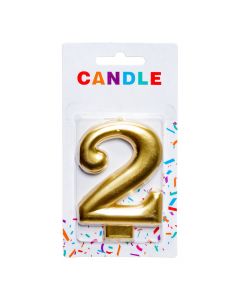 Candela decorativa número 2