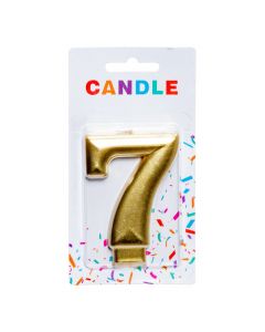 Candela decorativa número 7