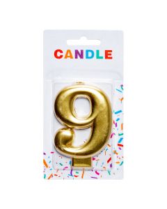Candela decorativa número 9