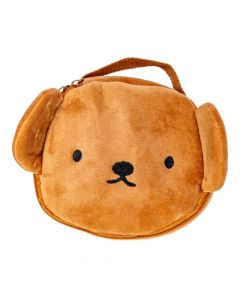 Bolso afelpado oso compacto marrón