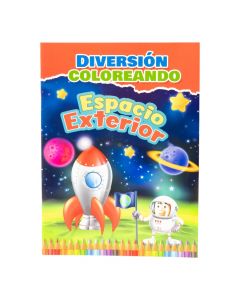 Libro para colorear espacio